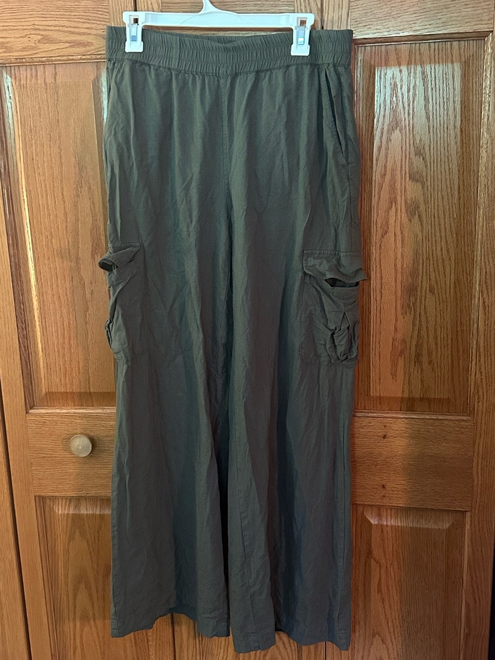 MARINE LAYER - Olive Green Allison Cargo Trouser | Size M